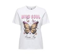 ONLY Onllucy Life Reg S/S Print Top Box Ccjrs Donna