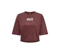 ONLY Onllucy Life S/S Biker Top Box Jrs T-Shirt, Syrah/Stampa: Bike Dune, S Donna
