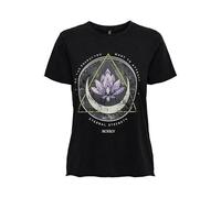 T-shirt a manica corta da donna Only onllucy Noir M