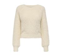 ONLY ONLLULU LS Rib Short O-Neck CC KNT - Maglione da donna, ballerino di nuvola, S
