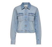 ONLY Onllumi LS Rhinestone Jacket DNM Pim, Mix Blu Chiaro, L Donna