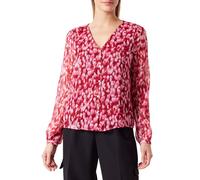 ONLY Onlluna L/S V-Neck Top Noos Ptm Camicetta a Maniche Lunghe da Donna, Rossetto Rosso/AOP: City Leo, XS