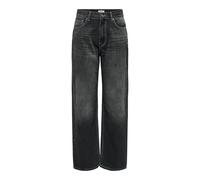 ONLY Onlmaddie-O HW Wide DNM Tai317 Noos, Nero delavé, M Donna