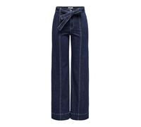 ONLY Onlmadison Blush HW Wide Belt DNM Bj, Blu Jeans Scuro, S / 34L Donna