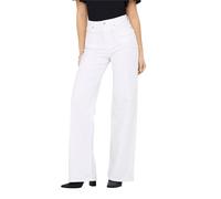 ONLY Onlmadison Blush HW Wide DNM Cro Noos Jeans a Gamba Larga, Bianco, (M) W x 32L Donna