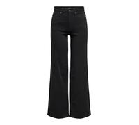 ONLY Onlmadison Blush HW Wide DNM Soo796 Noos Jeans, Denim Nero, L / 30L Donna