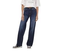 ONLY Onlmadison Blush HW Wide DNM Tai081 Noos, Blu Jeans Scuro, XS / 34L Donna
