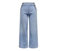 ONLY Onlmadison HW Button Wide DNM Gen223Noos, Mix Blu Chiaro, 26W x 32L