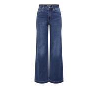 ONLY Onlmadison Royal HW Wide DNM BF Gua, Blu Jeans Scuro, (XS) W x 32L Donna