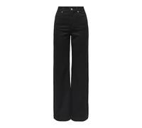 ONLY Onlmadison Royal HW Wide DNM BF Gua, Denim Nero, (S) W x 32L Donna