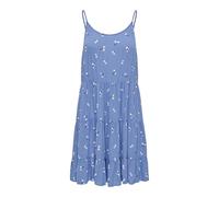 ONLY Onlmaj Life S/L AOP Short Dress Wvn Noos Abito Estivo, Blu, XXS Donna