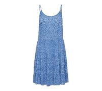 Only Onlmaj Life S/L AOP Short Dress Wvn Noos Vestito, Navy, S Donna