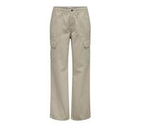 ONLY Onlmalfy Cargo Pant Pnt Noos Pantaloni, Rivestimento Argento, (S) W x 32L Donna