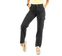 Only Onlmalfy HW Cargo Pant Pnt Pantaloni, Nero, (XS) W x 32L Donna