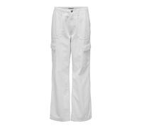 ONLY Onlmalfy-Inez HW Stripe Cargo Pnt Noos Pantaloni, Cloud Dancer/Strisce: Blu, (XL) W x 32L Donna