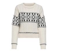 ONLY Onlmarent L/S Knt Noos Maglione da Donna, Cloud Dancer/Dettagli: Nero, M