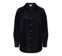 ONLY Onlmarike Life L/S Cord Loose Shirt Pnt, Nero, XL Donna