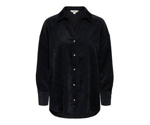 ONLY Onlmarike Life L/S Cord Loose Shirt Pnt, Nero, XL Donna