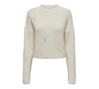 ONLY Onlmarilla LS Pearl Oneck Knt Maglione Lavorato a Maglia, Betulla, XS Donna