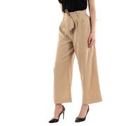 ONLY Onlmarsa Solid Paperbag Pant Wvn Noos Pantaloni in Tessuto, Safari. Dettagli: Melange, M Donna