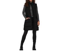 ONLY Onlmatilde-Gilet Lungo Otw Noos, Nero, L Donna