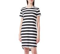 ONLY Onlmay Abito a Righe S/S Jrs Vestito, Nero/Strisce: Nuvola Dancer (Kia), S Donna