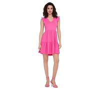 ONLY Onlmay cap Sleev Fril Dress Box Jrs Noos Vestito, Rosa Shocking, M Donna