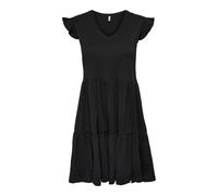 Only Onlmay Life cap Sleeves Frill Dress Jrs Vestito, Nero, XL Donna
