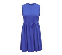 ONLY Onlmay Life S/L Peplum Dress Box Jrs Abito in Jersey, Blu Scintillante, L Donna