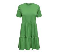 ONLY Onlmay Life S/S Peplum Dress Box Jrs Abito in Jersey, Green Bee, XS Donna