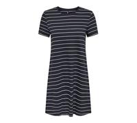 ONLY Onlmay Life S/S Pocket Dress Jrs Abito in Jersey, Night Sky/Stripes: Cloud Dancer (Nadia), S Donna