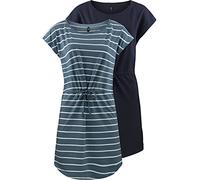 ONLY, onlMAY - Mini abito estivo da donna, confezione da 2 pezzi, taglie XS, S, M, L, XL, XXL, a righe, colore nero, 100% cotone, XXL