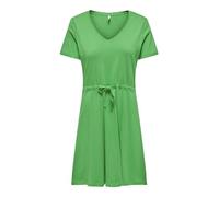 ONLY Onlmay S/S V-Neck Short Dress Jrs Noos Vestito, Kelly Verde, S Donna