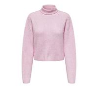 ONLY Onlmelanie L/S Rollneck Pullover Knt Maglione Lavorato a Maglia, Colore: Rosa, S Donna