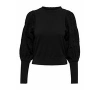 ONLY Onlmelita L/S O-Neck Pullover Knt Noos Maglione, Nero, XL Donna