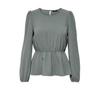 ONLY Onlmette DAR L/S O-Neck Top Noos Wvn T-Shirt, Balsamo Verde, S Donna