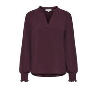 ONLY Onlmette V-Neck LS Smock Top Noos Wvn, Cioccolato decadente, S