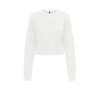 ONLY Onlmiami LS O-Neck Cropped CC Knt Pullover, Ballerino di Nuvola, S Donna