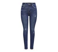 Only ONLMILA Jeans a Vita Alta Skinny Fit, Blu Jeans Scuro, 28W x 34L