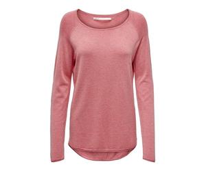 Only Onlmila Lacy L/S Long Pullover Knt Noos Felpa, Rosa (Tea Rose/Melange), XS Donna