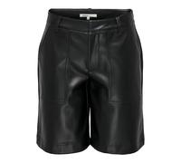 ONLY Onlmiri Life Faux Le Bermuda Pantaloncini Pnt, Nero, S Donna