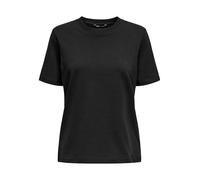 ONLY Onlmonja - Maglietta da Donna a Maniche Corte con Scollo Rotondo, vestibilità Normale, Stile Basic, Nero, S