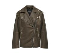 ONLY Onlmontana Biker CC Otw-Casco in Finta Pelle Giacca da Motociclista, Wren, S Donna