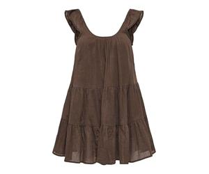 ONLY Onlnabila Life SS A-Shape Dress Wvn, Chocolate Martini, L