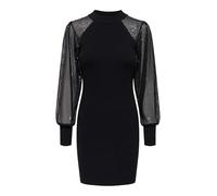 ONLY Onlnaja LS Abito a Collo Alto Vestito, Nero/Dettaglio: Sequins, XL Donna