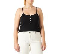 ONLY Onlnessa S/L-Top con Bottoni Corti Jrs Noos Gilet, Nero, L Donna