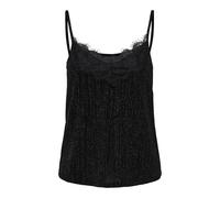 ONLY Onlnew Carol S/L Glitter Mix Top Boxjrs, Black/Detail:zigga Black, L Donna