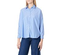 ONLY Onlnew Grace LS-Maglietta Noos Wvn Camicia da Donna, Blu Moonlight/Stripes: Blu/Bianco, S