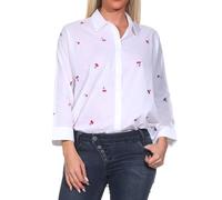 ONLY Onlnew Lina Grace LS EMB Shirt Noos Wvn Camicia a Maniche Lunghe con Chiusura a Bottoni, Bright White 4, S Donna