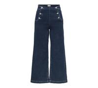 ONLY Onlnew Madison HW But Wide Crop DNM, Blu Jeans Scuro, (M) W x 30L Donna